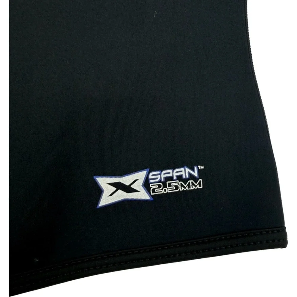 NeoSport Large Wetsuit Vest Black 2.5mm X-SPAN Full Zip Sleeveless‎ Scuba Unisex